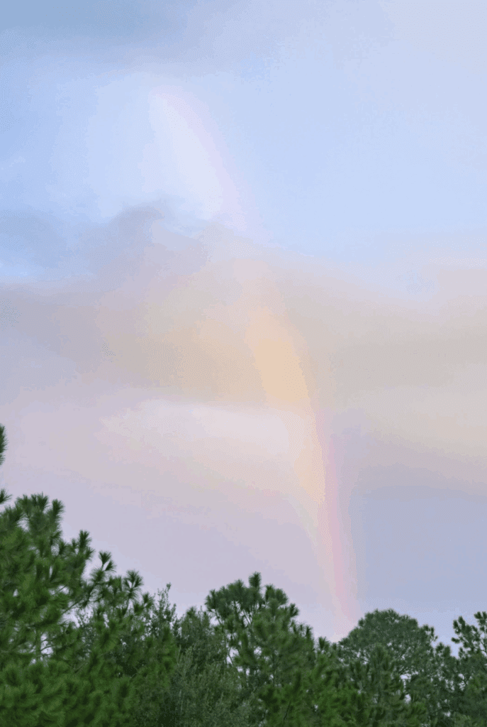sky on a wedding day